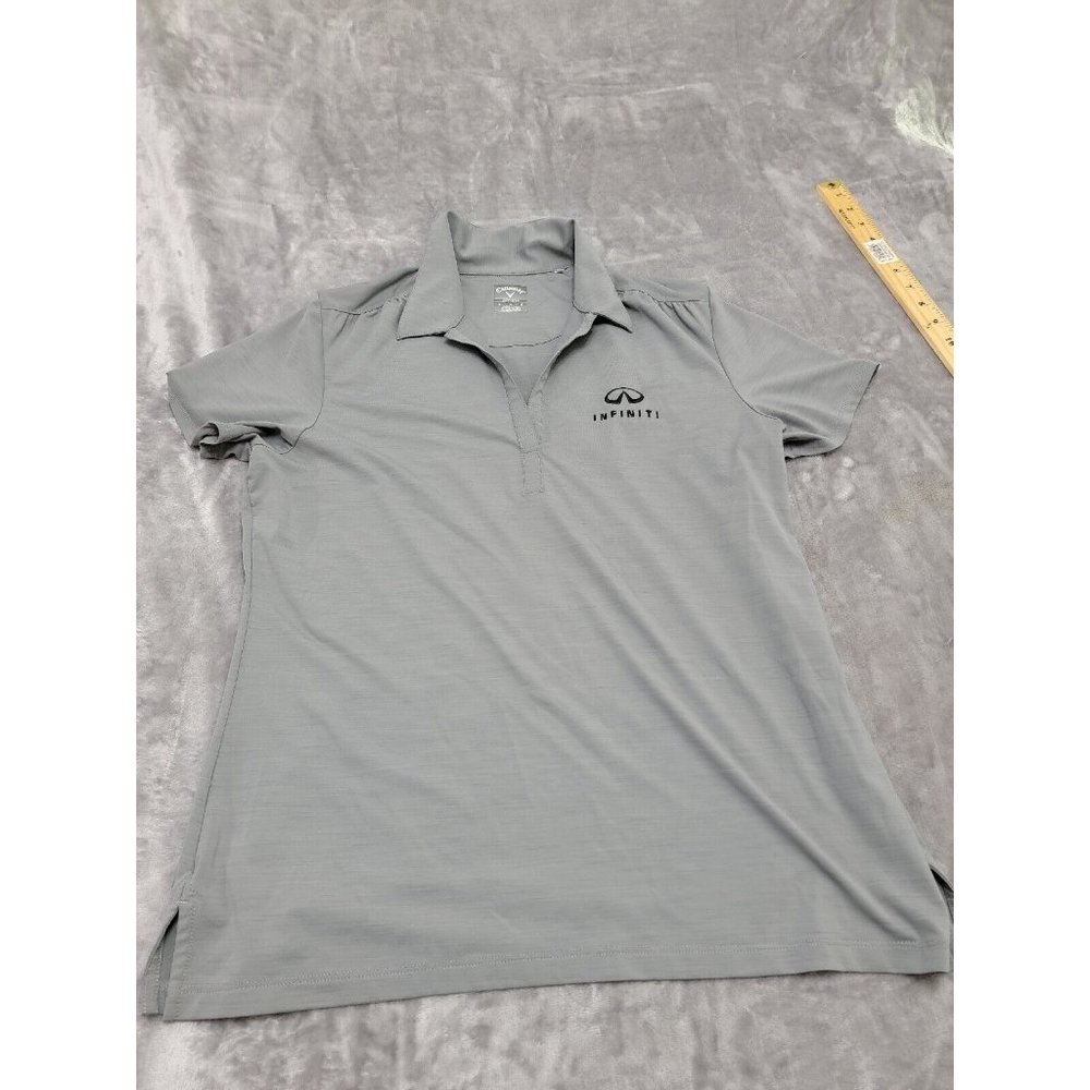 Callaway women's Opti Dri Golf polo Shirt‎ collared V-neck Infiniti Large